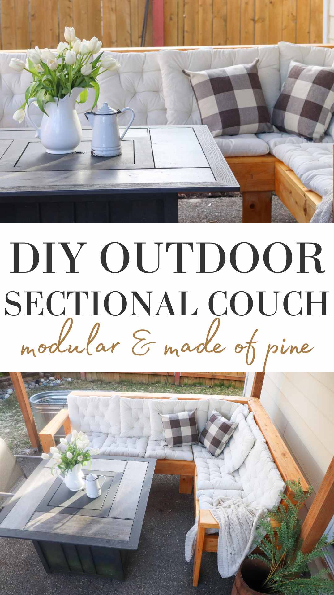 DIY Outdoor Sectional Couch The Duvall Homestead