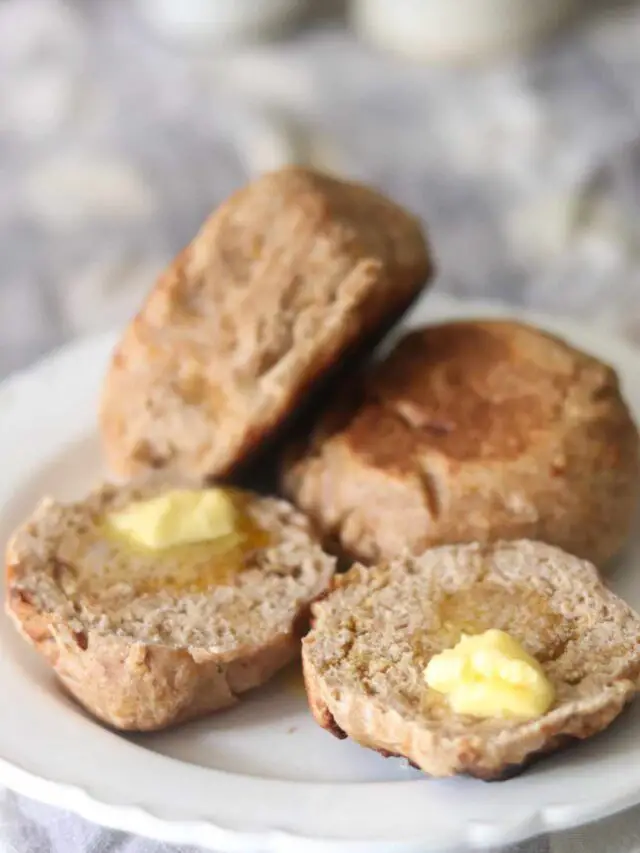 Whole Wheat Sourdough English Muffins