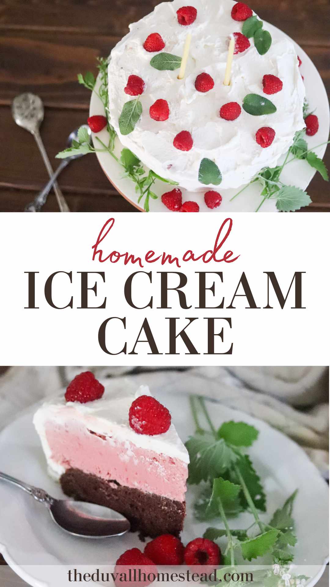 How to Make Homemade Ice Cream Cake The Duvall Homestead