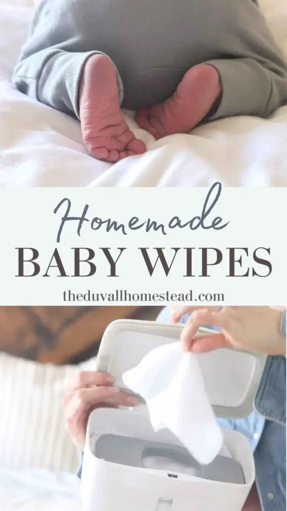 These homemade baby wipes are simple to make and reusable! Made with a gentle, all-natural wipe solution and soft fleece fabric, you'll love these homemade wipes and so will your little one.
