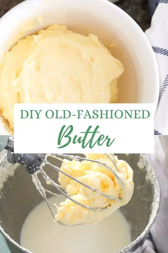 The Old Fashioned Way: Homemade Butter Recipe