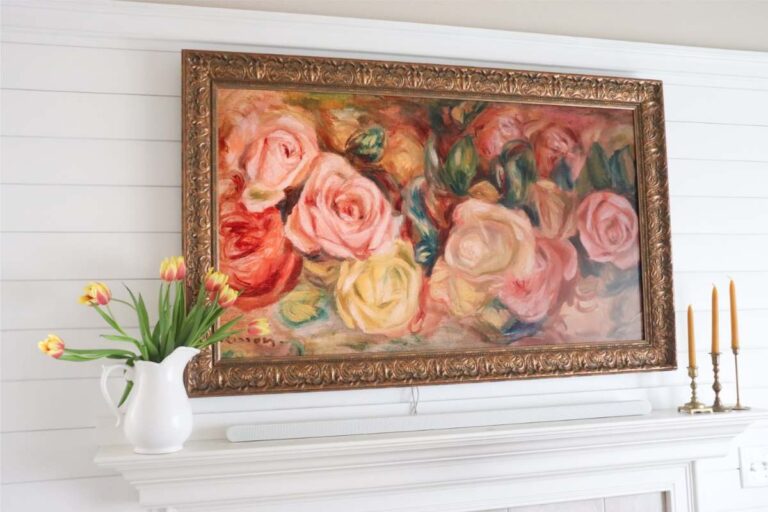 How To Mount The Samsung Frame TV Above Fireplace The Duvall Homestead how-to-mount-the-samsung-frame-tv-above-fireplace-the-duvall-homestead