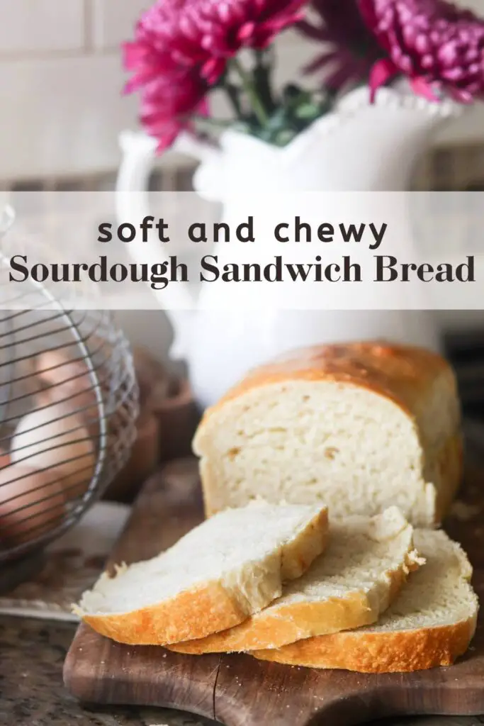This sourdough sandwich bread is soft and chewy and perfect for sandwiches! With gut-healthy sourdough starter, this is a healthier sandwich loaf that is easy to make, beginner friendly, and absolutely delicious.