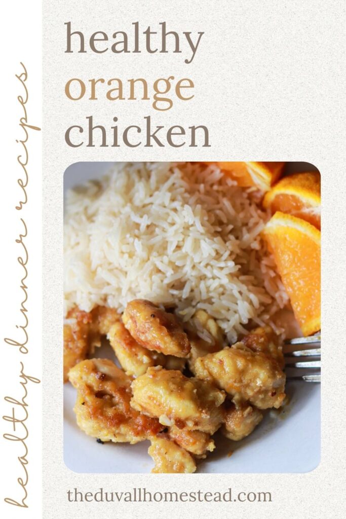 This healthy orange chicken recipe is a from-scratch lunch or dinner that is a crowd pleaser every time. Made with any cut of chicken, orange juice, fresh spices and coco aminos, serve this orange chicken with bone broth rice and veggies of choice. Learn all about it in this simple tutorial.