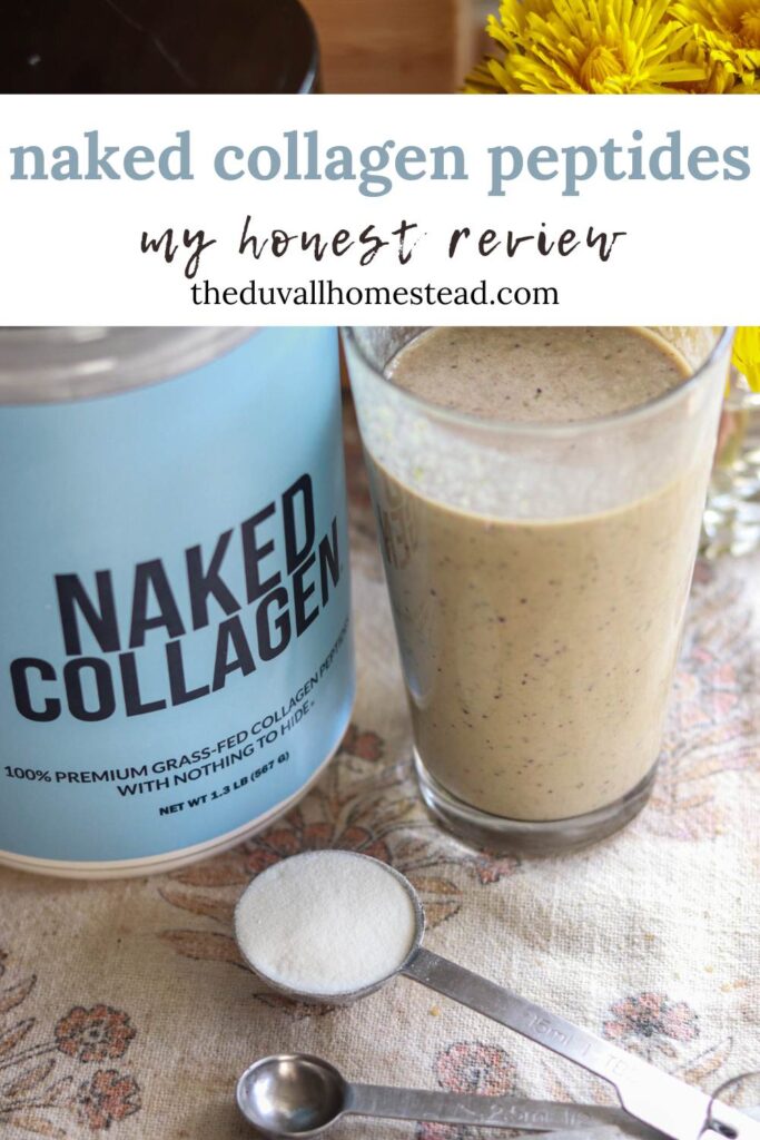 As our bodies get older and we produce less collagen, finding a clean collagen peptides protein powder is important. Many powders on the market are not what they say they are. Today I’m diving into the Naked Collagen Peptides Protein Powder and giving my honest review. I’ll talk about what it does for you, why we take it, health effects, and other pros and cons. 
