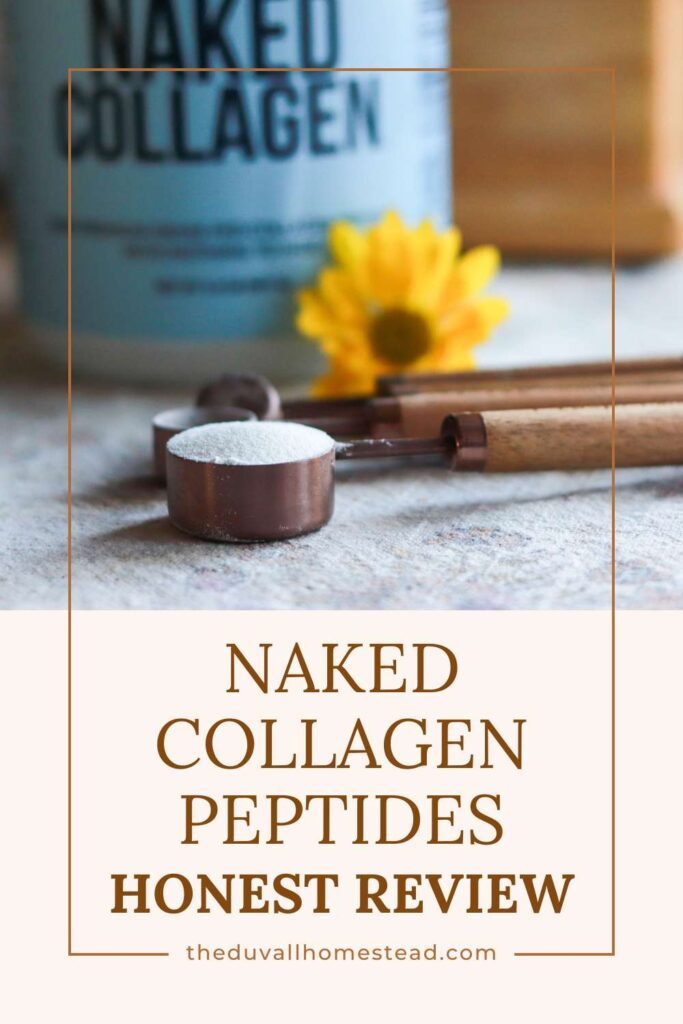 As our bodies get older and we produce less collagen, finding a clean collagen peptides protein powder is important. Many powders on the market are not what they say they are. Today I’m diving into the Naked Collagen Peptides Protein Powder and giving my honest review. I’ll talk about what it does for you, why we take it, health effects, and other pros and cons. 