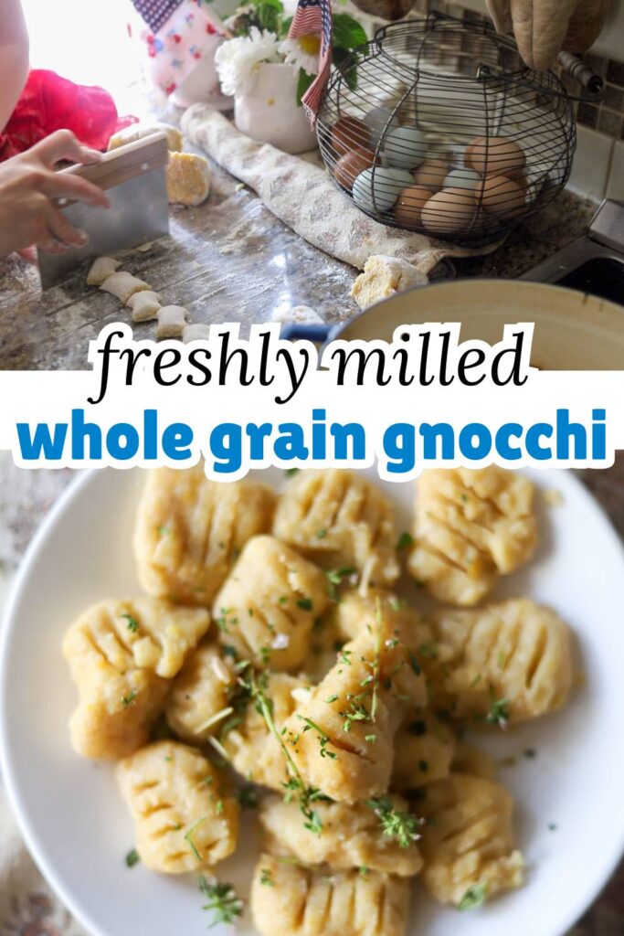 Learn how to make soft, pillowy gnocchi using whole wheat flour from scratch! A nourishing, hearty take on the classic Italian comfort food—perfect for cozy family dinners.