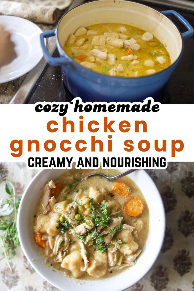 This creamy chicken gnocchi soup is the ultimate one-pot meal for chilly nights. Made with homemade gnocchi and fresh herbs, it’s nourishing, simple, and delicious from scratch.