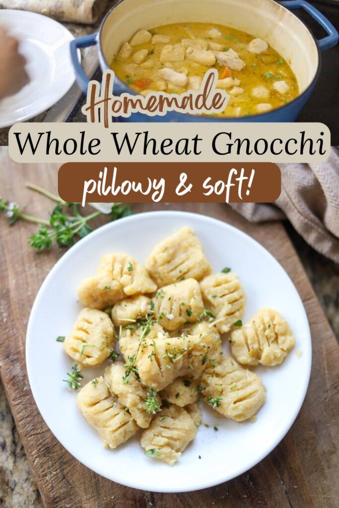 This rustic gnocchi recipe uses freshly milled whole grain flour for rich flavor and wholesome texture. A from-scratch homestead meal made with love and real ingredients.