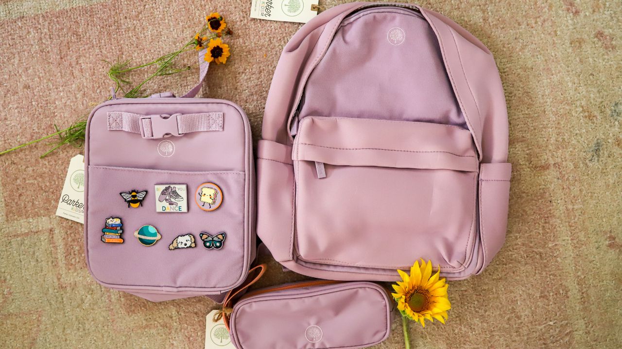 Parker Kids backpack, lunchbox, and pencil case