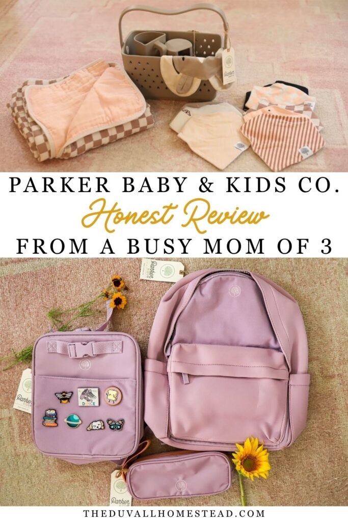 Wondering if Parker Kids Co is worth it? This honest Parker Kids Co review covers their back to school collection, including backpacks, lunchboxes, pencil cases, and decorative Velcro patches. We’re also sharing our experience with Parker Baby Co bibs, quilts, swaddles, and bath products, including what we love, what we’d change, and whether the higher price is worth it.